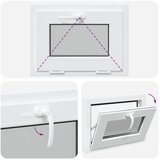  Unutarnja boja prozora u podrumu bijela RISOR 55 x 40 cm - Bijela 55 x 40 cm s trostrukim staklenjem | shoptok.hr