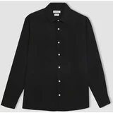 Defacto Relax Fit Polo Collar Long Sleeve Shirt