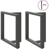  Noge za blagovaonski stol T-oblika 2 kom antracit 80x35x(72-73) cm čelik | shoptok.hr