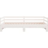 vidaXL Dnevni ležaj na izvlačenje bijeli od borovine 2 x (90 x 200) cm | shoptok.hr