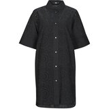 Karl Lagerfeld Kratke obleke BRODERIE ANGLAISE SHIRTDRESS Črna | Shoptok.si