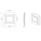  LDST SK-01-CB-BC8 - LED svetiljka za stepenište SHOCK 8xLED/1,2W/230V sjajna crna | Eponuda.com