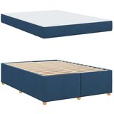  Konstrukcija postelje z vzmetnico Modra 160 x 200 cm blago, (5000127831) | Shoptok.si