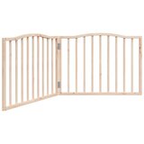  Vrata za pse s 2 panela sklopiva 160 cm od drva topole | shoptok.hr