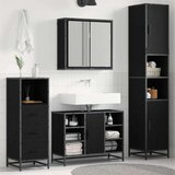 VidaXL set namještaja za kupaonicu 3 pcs crni hrast 80 x 33 x 60 cm VidaXL set namještaja za kupaonicu 3 pcs crni hrast 80 x 33 x 60 cm Slike