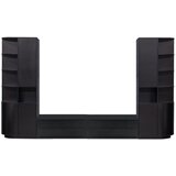WOOOD Crni TV set od masivnog bora 356x210 cm Finca – | shoptok.hr