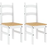  The Living Store Jedilni stoli 2 kosa beli 40x46x99 cm trdna borovina - Jedilni Stol, (21502113) | Shoptok.si