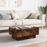  Stolić za kavu LED boja hrasta 70x50x30 cm konstruirano drvo | shoptok.hr