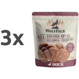 WolfPack Barf surova hrana v obliki medaljonov, raca - 1 kg (20 x 50 g) 3 x 1 kg | Shoptok.si