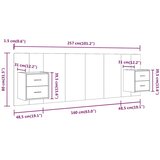  Uzglavlje za krevet s ormarićima boja hrasta konstruirano drvo | shoptok.hr