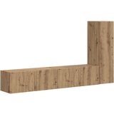  Komplet TV omaric 3 pcs Umetni hrast Konstruiran les, (5000132185) | Shoptok.si