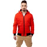 Glano Men's Quilted Jacket - Red Cene