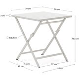 Kave Home Kovinska vrtna jedilna miza 70x70 cm Torreta - | Shoptok.si