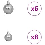 vidaXL Božićno drvce s ukrasnim gudačkim svjetlima Bijelo 120 cm PE | shoptok.hr
