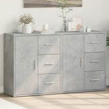 vidaXL Komoda 2 kosa betonsko siva 60x31x70 cm inženirski les | Shoptok.si