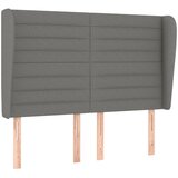 Maison Chic vzglavna omarica - nočna omarica - posteljna omarica z ušesi temno sivo 147x23x118/128 cm blago, (21708721) Cene