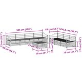  Set vanjskih sofa 8 kom. Prirodna Čvrsto drvo akacije | shoptok.hr