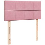 Box spring krevet s madracem ružičasti 100x200 cm baršunasti | shoptok.hr