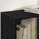  Highboard 2 pcs Crni hrast 68 x 37 x 142 cm Konstruirano drvo | shoptok.hr