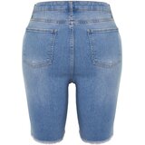 Trendyol Ženski šorts TBBSS24AP00012, Plavi | Eponuda.com