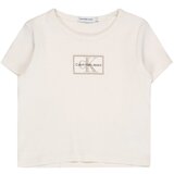 Calvin Klein Jeans Majica kremna / svetlo rjava / črna | Shoptok.si