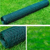 vidaXL Mrežasta ograda od pocinčanog čelika 1 x 25 m tamno zelena | shoptok.hr