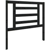  Uzglavlje za krevet crno 96 x 4 x 100 cm od masivne borovine | shoptok.hr