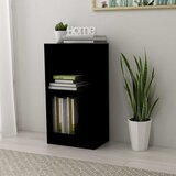  Polica za knjige crna 40 x 24 x 75 cm od konstruiranog drva | shoptok.hr