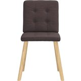  Jedilni stoli 6 kosov temno rjavo blago, (21822302) | Shoptok.si