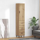  Highboard Umjetnički hrast 34,5 x 34 x 180 cm Konstruirano drvo | shoptok.hr