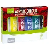 acrylic, akrilna boja, set 6K, 120ml ( 641955 )