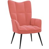 Stol za sproščanje roza žamet | Shoptok.si