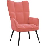  Stolica za opuštanje ružičasta baršunasta | shoptok.hr