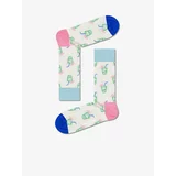 Happy Socks Blue-cream patterned socks Lemonade - Women