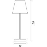  LED prigušiva dodirna stona lampa LED/3,5W/5V 5200 mAh IP54 bela | Eponuda.com