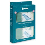 Sensillo Bambus pelene 3 kom dino zelena 70x80 | shoptok.hr
