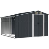  Vrtna kućica antracit 277 x 279 x 179 cm od pocinčanog čelika | shoptok.hr