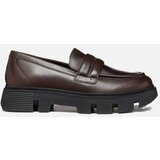 Geox Dark brown women's moccasins Vilde - Women's Cijene