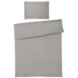 POSTELJNINA 200/200 cm saten siva