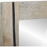 vidaXL Ogledalo za kopalnico Rjava, srebrna 50 x 2.5 x 70 cm | Shoptok.si