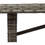  Vrtni stol s pločom od drva bagrema sivi 190x80x75 cm poliratan | shoptok.hr