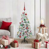  Umjetno božićno drvce s nogom s stalakom Bijelo 120 cm PE i PVC | shoptok.hr