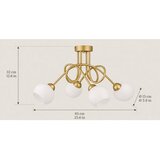  Plafonski luster BAROC 4xE14/40W/230V zlatni Slike