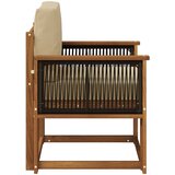  Srednja sofa za van Čvrsto drvo akacije Prirodna | shoptok.hr