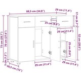  Kreveta Sonoma hrast 88 5 x 30 5 x 73 cm Konstruirano drvo | shoptok.hr