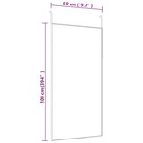  Ogledalo za vrata zlatno 50 x 100 cm od stakla i aluminija | shoptok.hr