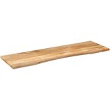 vidaXL Mizna plošča ukrivljena 160x50x2,5 cm trden mangov les | Shoptok.si