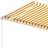  Samostojeća tenda na ručno uvlačenje 600 x 350 cm žuto-bijela | shoptok.hr