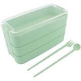  Prijenosna kutija za ručak posuda za hranu 900 ml + pribor zelena | shoptok.hr