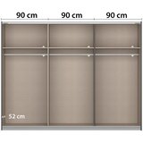 Modern Living Omara Z Drsnimi Vrati Artemis, Bela, Antracit | Shoptok.si